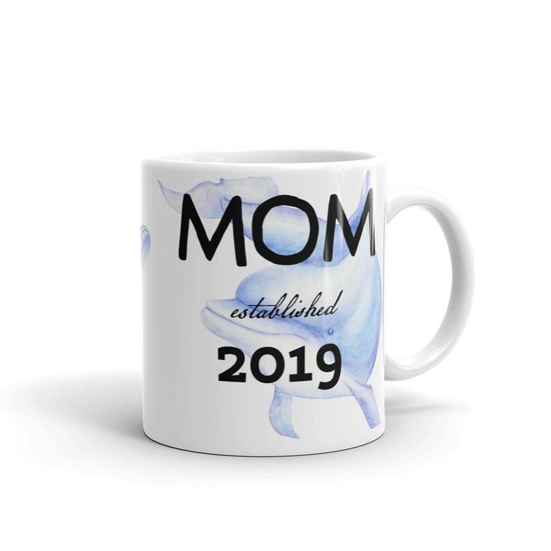 Dolphin Mom Mug Personalized with Year