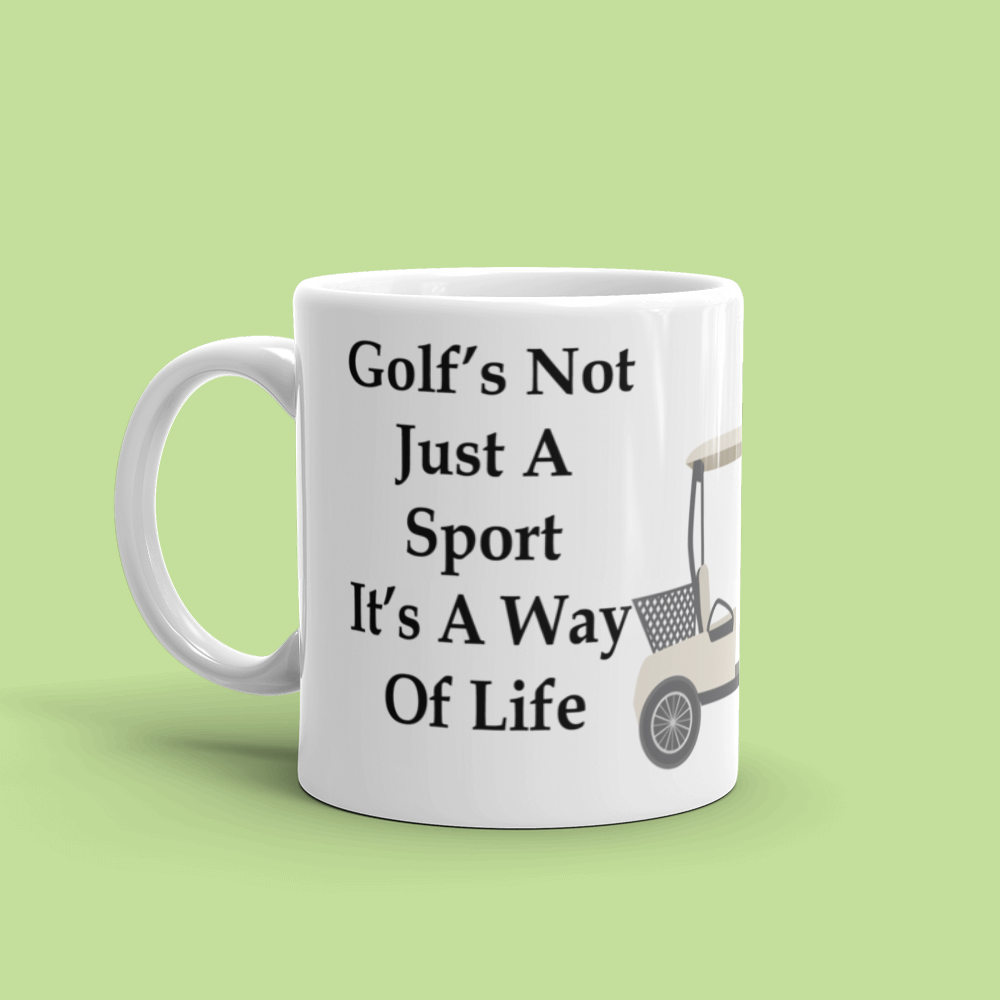 Golf Cart Coffee Mug in Ceramic