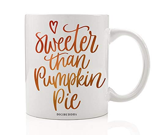 Pretty Thanksgiving Themed Mug Text Based Design
