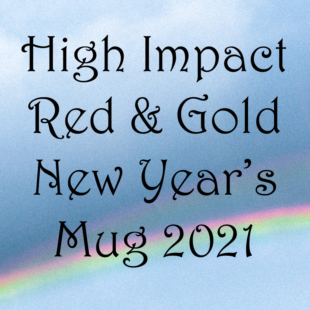 High Impact Red & Gold New Year's Mug