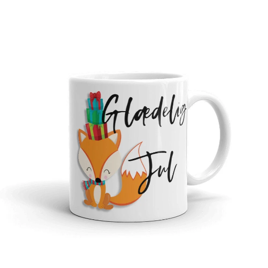 Danish Christmas Mug with Cute Fox