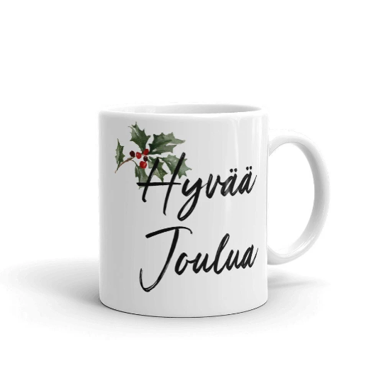 Finnish Christmas Hyvää Joulua Coffee Mug